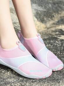 Unisex Anti-Rutsch & Anti-Schnitt Tauchschuhe, weiche Strandstrümpfe zum Schwimmen, Waten, Strand - Pink - Übersicht 2