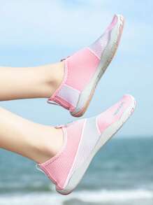Unisex Anti-Rutsch & Anti-Schnitt Tauchschuhe, weiche Strandstrümpfe zum Schwimmen, Waten, Strand - Pink - Übersicht 3