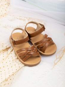 Girls Criss Cross Ankle Strap Sandals For Summer