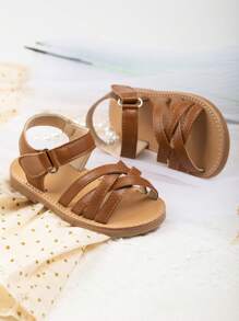 Girls Criss Cross Ankle Strap Sandals For Summer