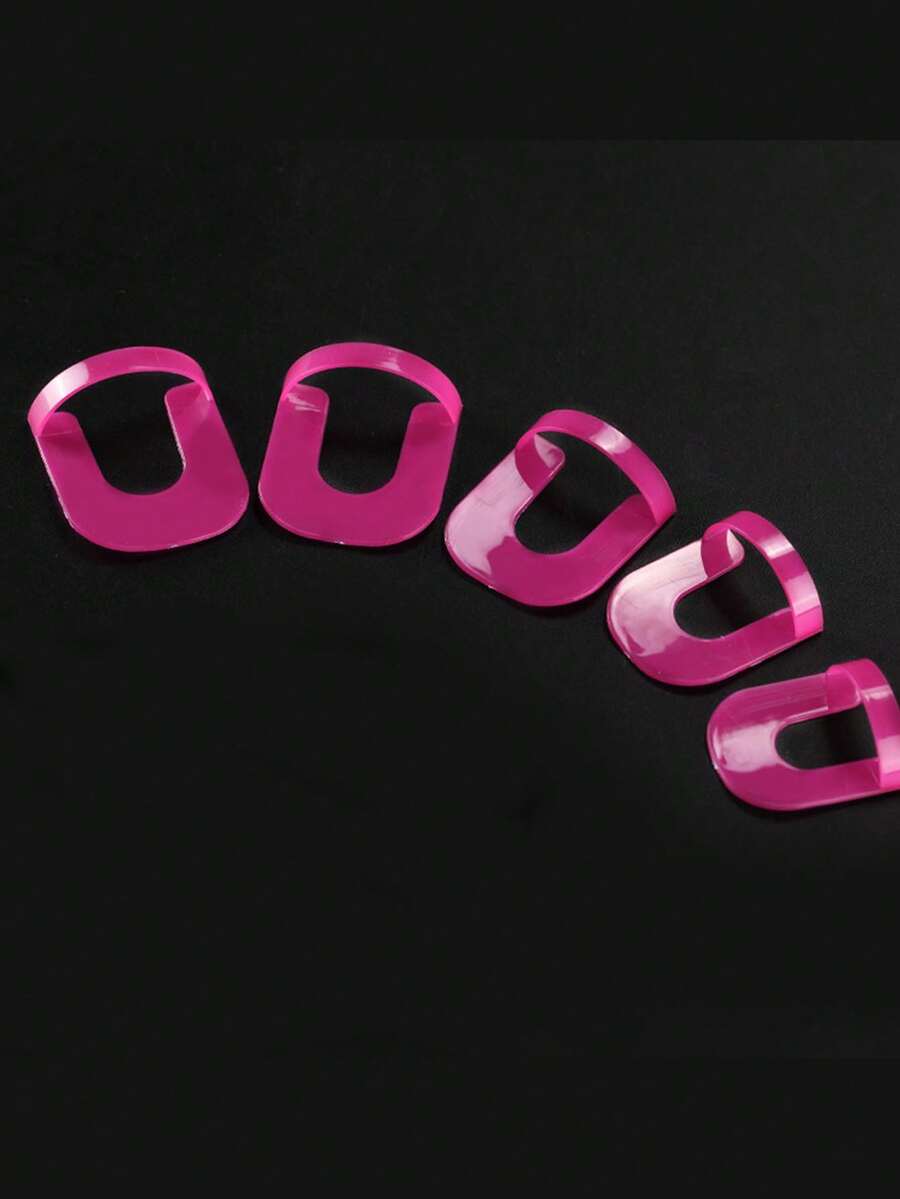 26pcs 10Sizes Nail Polish Protector Anti Overflow Clips U Shape