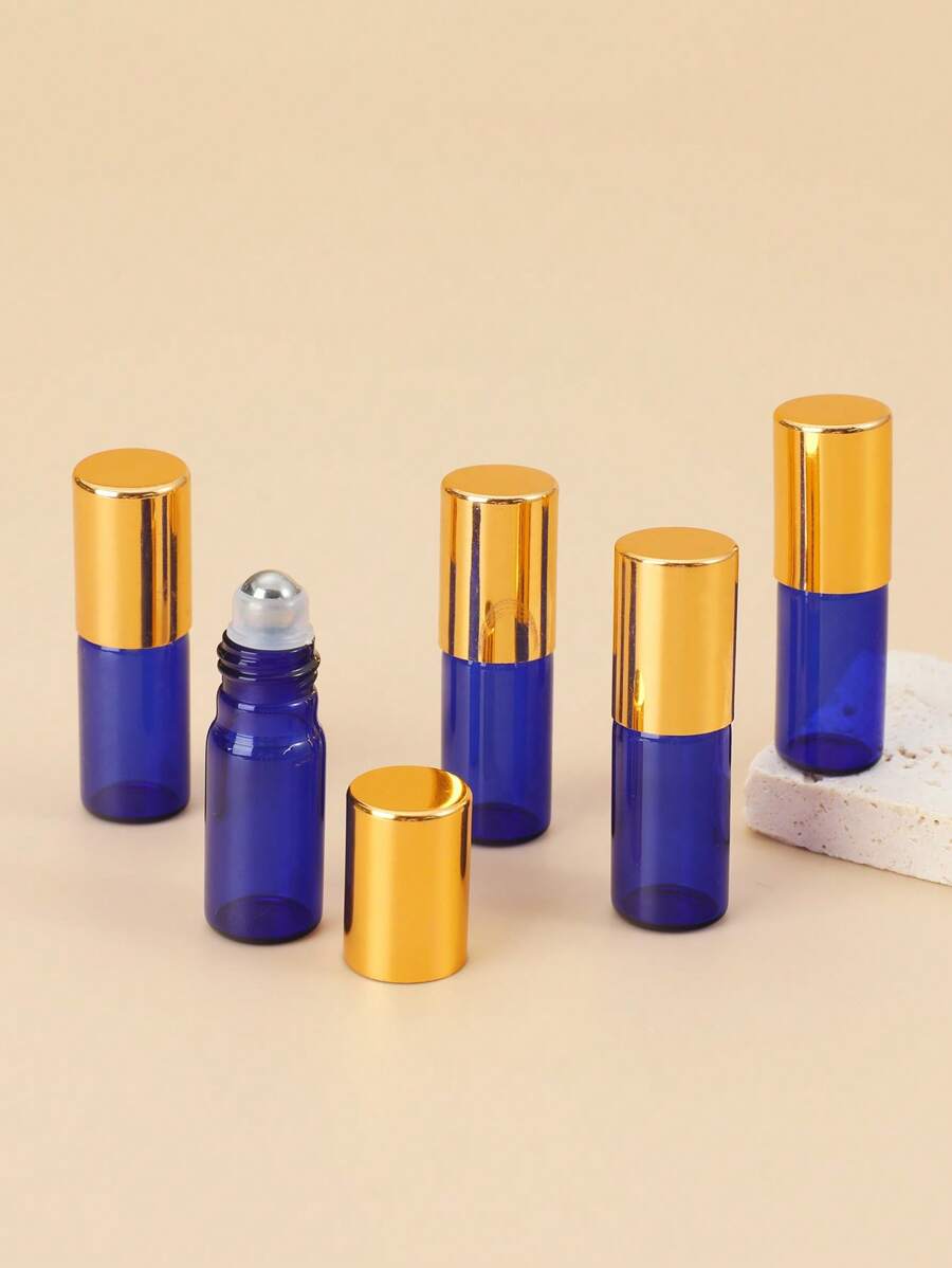 5入組5ML空滾輪球精油分裝瓶 - 藍色 - 查看 1