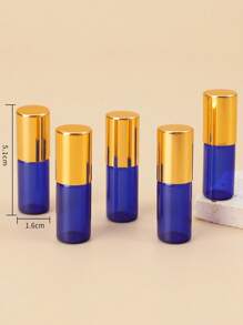 5入組5ML空滾輪球精油分裝瓶 - 藍色 - 查看 2