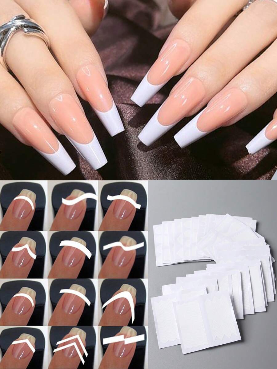 24pcs White French Cutout Stickers - 1684413981d510043e272572130207b3b9112dc17c Thumbnail 900x.webp