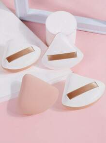 MAANGE 4个装三角粉扑，湿用型，柔软亲肤，方便携带，是旅行、化妆、家居装饰、梳妆台、卧室、化妆配件、粉扑、美妆蛋、粉扑、化妆海绵等的理想之选。价格实惠，适合作为圣诞礼物或节日小礼物。 - 米色 - 查看 2