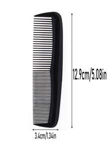 5件套便携式美发梳套装，包含细齿和粗齿，黑色发梳，美发刷，梳子，美发工具，美发产品及配件，适用于理发店、美容院、旅行必备、返校季、旅行度假必备、女士美发配件、刷子、发梳、边缘梳、梳发、梳发、解结梳、球形梳、迷你发梳、发梳套装、木梳、发梳、刷子、梳子、后梳、发梳、边缘梳、梳发、发梳套装、梳发、迷你发梳、解结梳、发梳、头发、配件、美发产品、美发工具、美发用品、护发、卷发梳、理发师、理发师配件、美发设备、发梳、后梳、造型梳、卷发梳、边缘梳、梳发、梳发、发梳套装、梳发、梳子卷发、顺发梳、女士发梳、头发、旅行、美发产品、美发工具、美发用品、理发师、理发配件、理发店、美发设备 - 黑色 - 查看 2