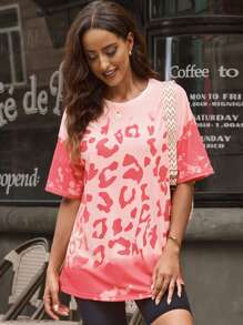 Áo thun nữ Tất cả trên in Giải trí - Hồng - Xem 1