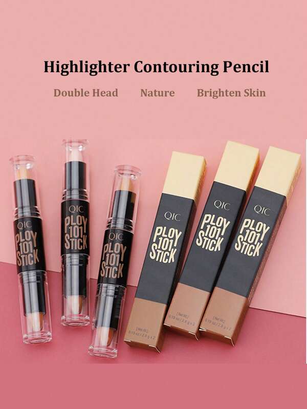 Highlight contouring pen 2 Head Professional Body Face Long wear Contouring Foundation Stick