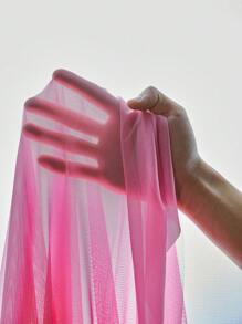 Contrast Lace Ruffle Trim Cami Nightdress & Robe PJ Set / Pajama Set - Pink - View 7