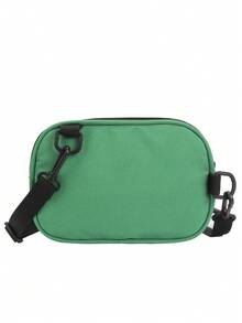 Mini Letter Patch Decor Bum Bag Green Fashionable Adjustable Strap - Green - View 2