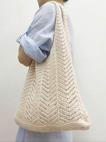 Ins Original Design Donna Grande Borsa a maglia, Borsa da spiaggia, Borsa a mano, Borsa a tracolla estiva, Borsa intrecciata vuota, Zaino riutilizzabile, Leggero, Zaino a grande capacit per luso quotidiano delle donne, Borsa per la spesa all'uncinetto, regalo per la Festa della Mamma. Una borsa a mano a grande capacità adatta per laureandi, adolescenti, ragazze, matricole, vacanze, borse da spiaggia, borse a tracolla e borse a mano, elementi essenziali per l'estate, perfetta per le vacanze, la scuola, portatile, grande capacità, per ragazze adolescenti, donne, studenti universitari, perfetta per ufficio, college, scuola media, scuola superiore, lavoro, business, pendolarismo, ufficio, spiaggia