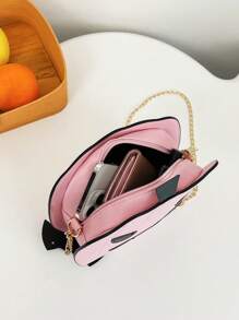 防水、輕便、便攜、經典、休閒萬聖節搗蛋包萬聖節派對用品手提包萬聖節主題派對手提包朋克風格萬聖節南瓜包萬聖節有趣南瓜包蝙蝠掛鍊斜挎包適合大學、青少年、女士、女士萬聖節, 假期, 假期,購物, 戶外 - 淺粉色 - 查看 5