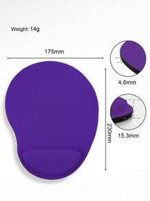 1入組輕便便攜鼠標墊帶腕托 - 紫色 - 查看 5