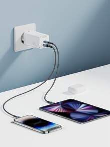 Bộ sạc Essager 45W GaN USB Type C PD QC 3.0 Sạc nhanh Tương thích với Iphone 14 13 Pro Samsung - trắng - Xem 2