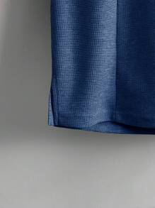 Manfinity Homme Áo thun & Áo lót Nam Slogan Giải trí - Màu xanh lam - Xem 3