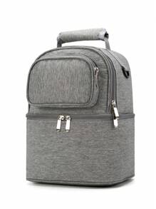 Bebé Bolsa de pañales portátil cremallera poliéster - Gris - Ver 1