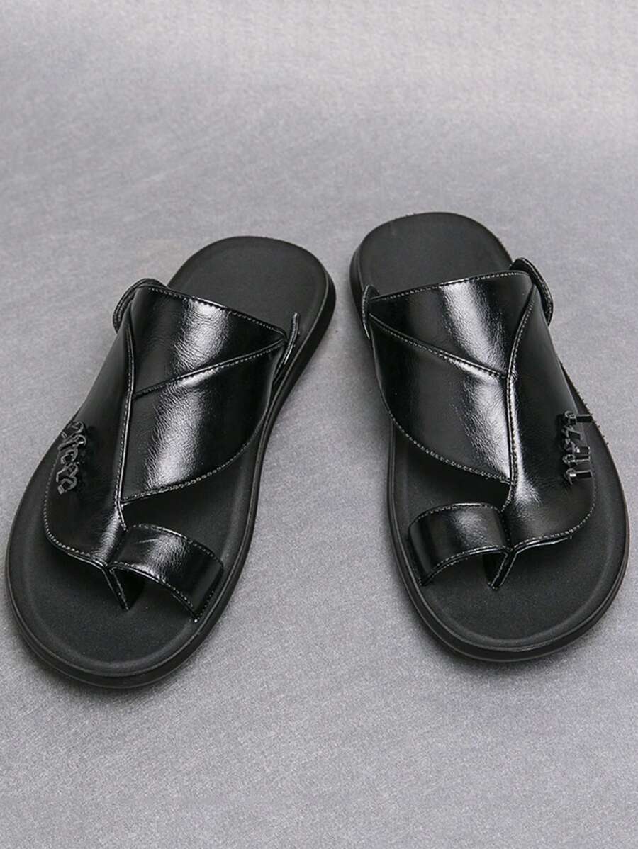 純色男士涼拖鞋