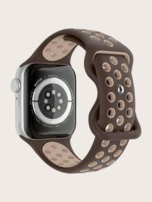Dây đeo đồng hồ silicon khối màu tương thích với Apple Watch - Nhiều màu - Xem 2