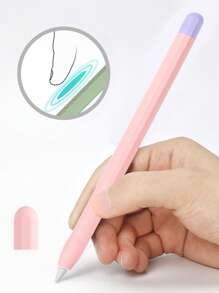 1 Khối Màu Silicone Bút Cảm Ứng & 2 Chiếc Nắp Bút Tương Thích Với Apple Pencil 2 - Nhiều màu - Xem 3