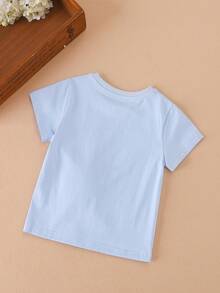 Niñito Camiseta con estampado de bolso - Celeste - Ver 2