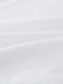 SHEIN 1入組女孩金屬質感漸層愛心圖案短袖T恤適合夏天 - 白色 - 查看 6