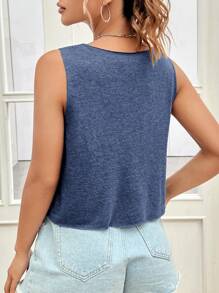 SHEIN EZwear Solid Tank Top