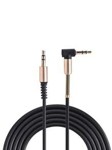 1pc Polyamide Car AUX Cable - Black - View 5