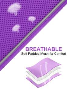 1pc Breathable Pet Harness For Dog For Outdoor - Purple - View 7