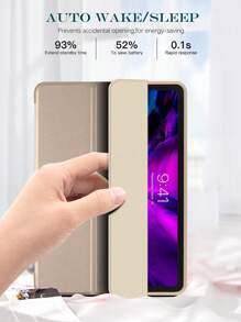 纯色蜂窝软壳保护壳适用于 Galaxy A9 A8 S8/S7,适用于 iPad Mini 4/5/6/9.7/10.2/10.5//Air 4/Air 5/10th/10.9/Pro 11"/Air 11"(M2)/Pro 11"(M4)/2024 - 金色 - 查看 4