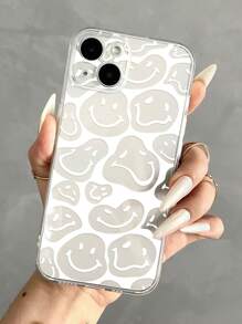 Smile Pattern Phone Case - White - View 1