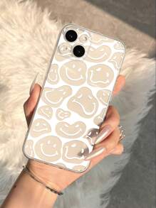 Smile Pattern Phone Case - White - View 3