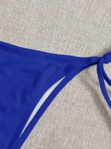 側繫帶泳褲 - 寶藍色 - 查看 6