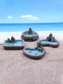 1pc Trang trí hồ cá ngẫu nhiên thiết kế ao - Nhiều màu - Xem 4