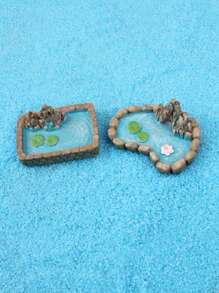 1pc Trang trí hồ cá ngẫu nhiên thiết kế ao - Nhiều màu - Xem 5