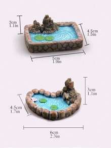 1pc Trang trí hồ cá ngẫu nhiên thiết kế ao - Nhiều màu - Xem 8