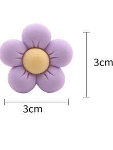3 件套随机颜色可爱花朵汽车空气清新剂通风口夹 - 彩色 - 查看 4