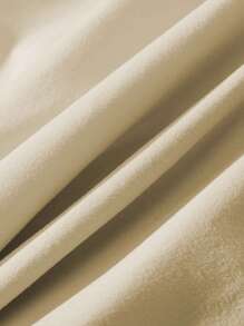 ROMWE MEN Street Life Men Car & Letter Graphic Drop Shoulder Tee - Khaki - View 3