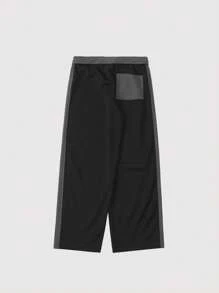 INFLATION 男士撞色侧缝斜口袋阔腿裤，适合秋季