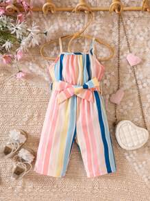 Áo liền quần Em bé Thắt lưng Sọc - Nhiều màu - Xem 1