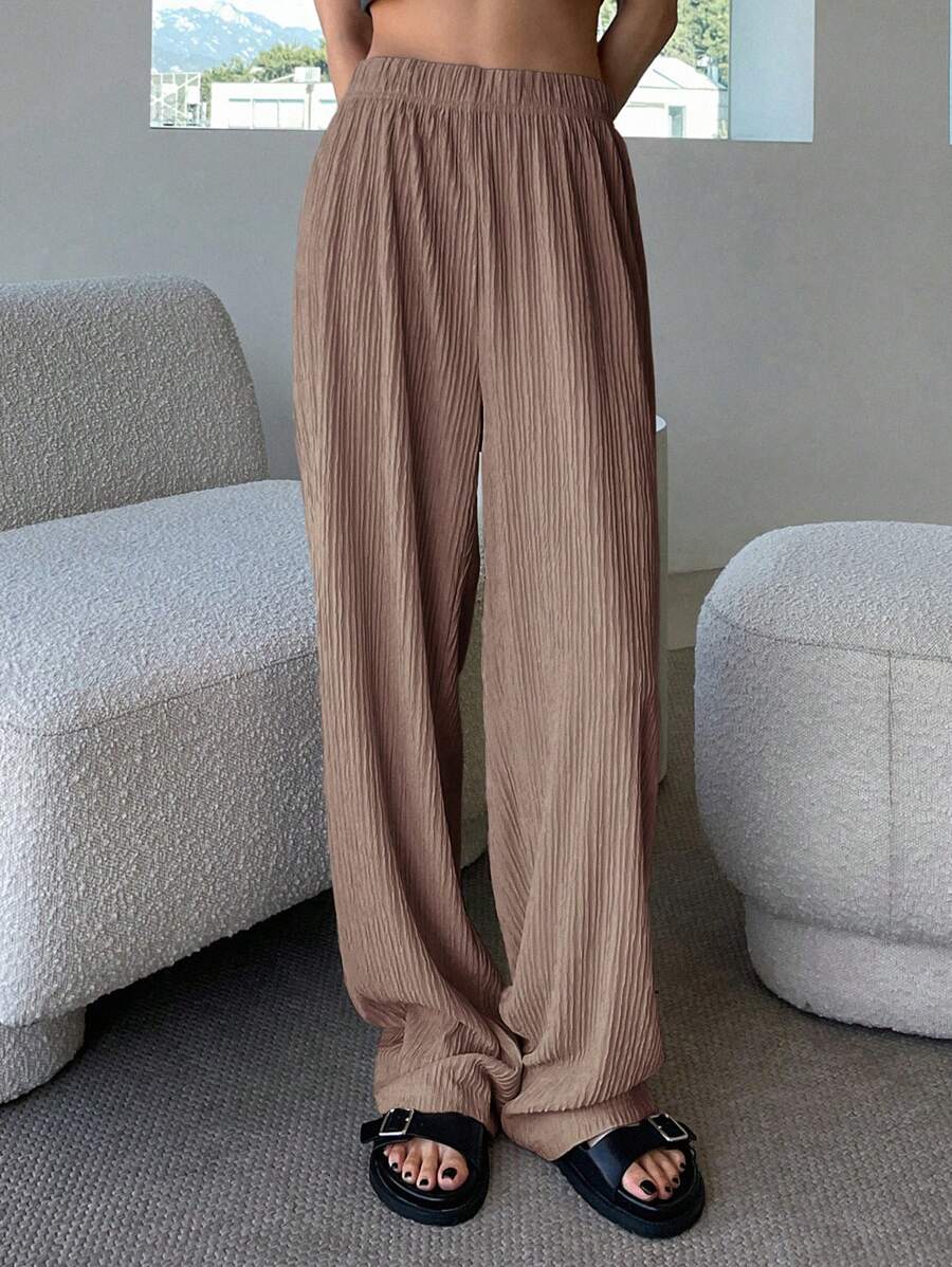 DAZY Quần nữ màu trơn Giải trí - Màu Khaki - Xem 1