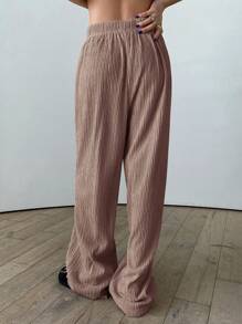 DAZY Quần nữ màu trơn Giải trí - Màu Khaki - Xem 4