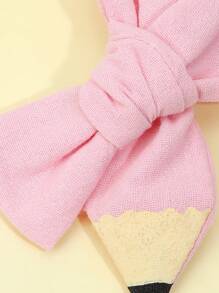 2入組女孩蝴蝶結裝飾可愛鴨嘴夾適用於頭髮裝飾用品適用於後至學校 - 彩色 - 查看 5