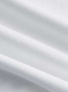 SHEIN MOD Slogan & Strawberry Print Raglan Sleeve Crop Tee Strawberry Sweetie Pie - White - View 4