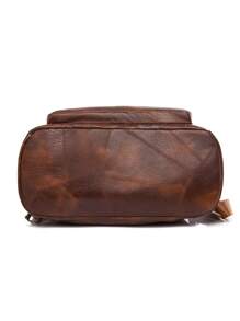 後背包大容量新風格女士包簡約風旅行包燈休閒書包 - 棕色 - 查看 3