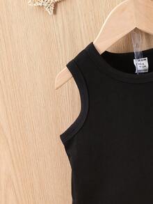 男嬰素色背心上衣和翻蓋口袋短褲 - 彩色 - 查看 6