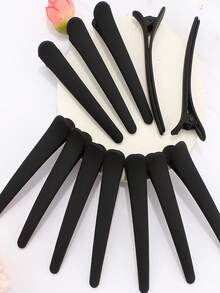 6 chiếc Kẹp tóc cá sấu & Kẹp cá sấu & Kẹp tóc mái Phụ kiện tạo kiểu tóc - màu đen - Xem 3