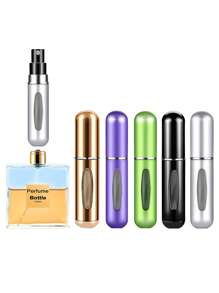 5入組5ML空便攜式迷你可填充香水瓶噴瓶化妝品容器適合旅行 - 彩色 - 查看 1