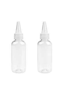 2 piezas Botella de subpaquete 50ML vacío líquido - transparente - Ver 1