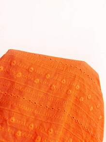 SHEIN LUNE Guipure Lace Panel Wide Strap Top