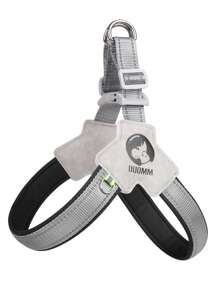 Adjustable And Reflective Comfortable Pet Collar Chest Back Strap For Medium-Sized Dogs, Fashionable And Lightweight Dog Leash Backpack For Outdoor Activities - Black - View 3